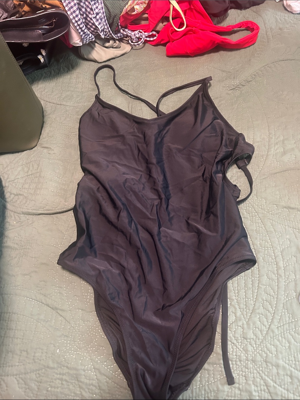 aerie Black One-Piece Swimsuit
